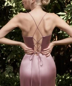 Cinderella Divine 7483 - Draped Corset Prom Dress Formal Gowns