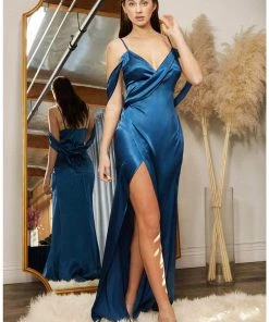 Formal Gowns Cinderella Divine BD109 - Cold Shoulder Prom Dress 24 Formal Gowns Cinderella Divine BD109 - Cold Shoulder Prom Dress