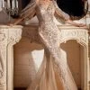 Cinderella Divine - Bishop Sleeve Glitter Evening Dress OC009 Formal Gowns