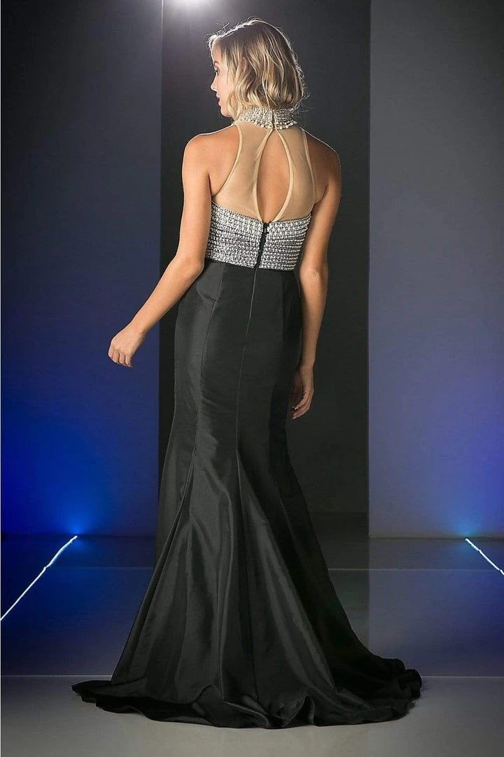 Formal Gowns Cinderella Divine - C1888 Beaded High Halter Mermaid Gown 4 Formal Gowns Cinderella Divine - C1888 Beaded High Halter Mermaid Gown
