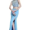 Formal Gowns Cinderella Divine - C211 Beaded Two Piece Dress With Slit