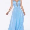 Formal Gowns Cinderella Divine - C286 Jewel Beaded Trim Ruched Bodice A-Line Gown 1 Formal Gowns Cinderella Divine - C286 Jewel Beaded Trim Ruched Bodice A-Line Gown