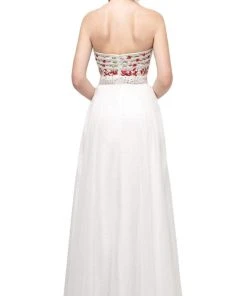 Cinderella Divine - CA311 Strapless Beaded Chiffon A-line Dress