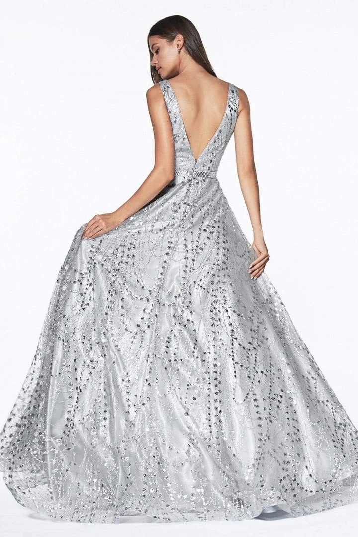 Formal Gowns Cinderella Divine - CB0028 Glitter Beaded Embellished Sleeveless Gown 9 Formal Gowns Cinderella Divine - CB0028 Glitter Beaded Embellished Sleeveless Gown