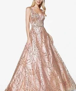 Formal Gowns Cinderella Divine - CB0028 Glitter Beaded Embellished Sleeveless Gown 13 Formal Gowns Cinderella Divine - CB0028 Glitter Beaded Embellished Sleeveless Gown