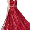 Formal Gowns Cinderella Divine - CB0028 Glitter Beaded Embellished Sleeveless Gown