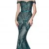 Cinderella Divine - CB0039 Sparkly Sequin Off-Shoulder Evening Gown Formal Gowns 2 Cinderella Divine - CB0039 Sparkly Sequin Off-Shoulder Evening Gown Formal Gowns