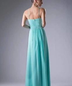 Cinderella Divine - CH529 Beaded Spaghetti Straps Chiffon A Line Gown Formal Gowns 27 Cinderella Divine - CH529 Beaded Spaghetti Straps Chiffon A Line Gown Formal Gowns