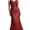 Cinderella Divine - CH570 Sequined Fitted Sweetheart Evening Dress Formal Gowns 1 Cinderella Divine - CH570 Sequined Fitted Sweetheart Evening Dress Formal Gowns