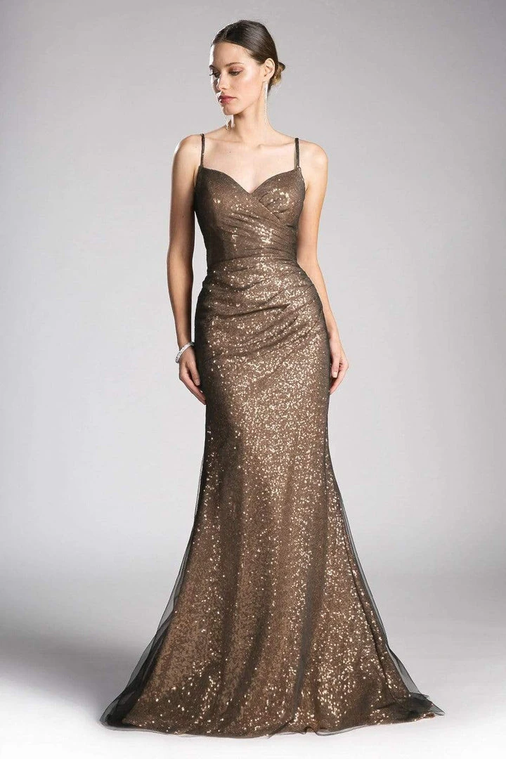 Cinderella Divine - CH570 Sequined Fitted Sweetheart Evening Dress Formal Gowns 6 Cinderella Divine - CH570 Sequined Fitted Sweetheart Evening Dress Formal Gowns