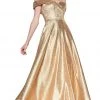 Cinderella Divine - CJ268 Glitter Off-Shoulder Ballgown With Pockets Formal Gowns