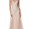 Cinderella Divine - CJ503 Lace Appliqued Trumpet Evening Dress Formal Gowns 1 Cinderella Divine - CJ503 Lace Appliqued Trumpet Evening Dress Formal Gowns