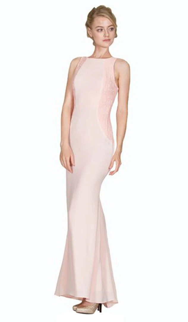 Cinderella Divine - Embellished Bateau Neck Fitted Dress 3 Cinderella Divine - Embellished Bateau Neck Fitted Dress