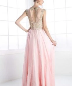 Formal Gowns Cinderella Divine - Embellished Illusion Jewel Neck A-line Gown 11 Formal Gowns Cinderella Divine - Embellished Illusion Jewel Neck A-line Gown