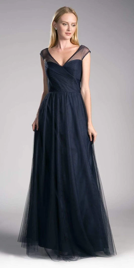 Formal Gowns Cinderella Divine - ET320 Sleeveless Pleated Top A-Line Gown 20 Formal Gowns Cinderella Divine - ET320 Sleeveless Pleated Top A-Line Gown