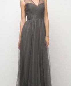 Formal Gowns Cinderella Divine - ET320 Sleeveless Pleated Top A-Line Gown 35 Formal Gowns Cinderella Divine - ET320 Sleeveless Pleated Top A-Line Gown