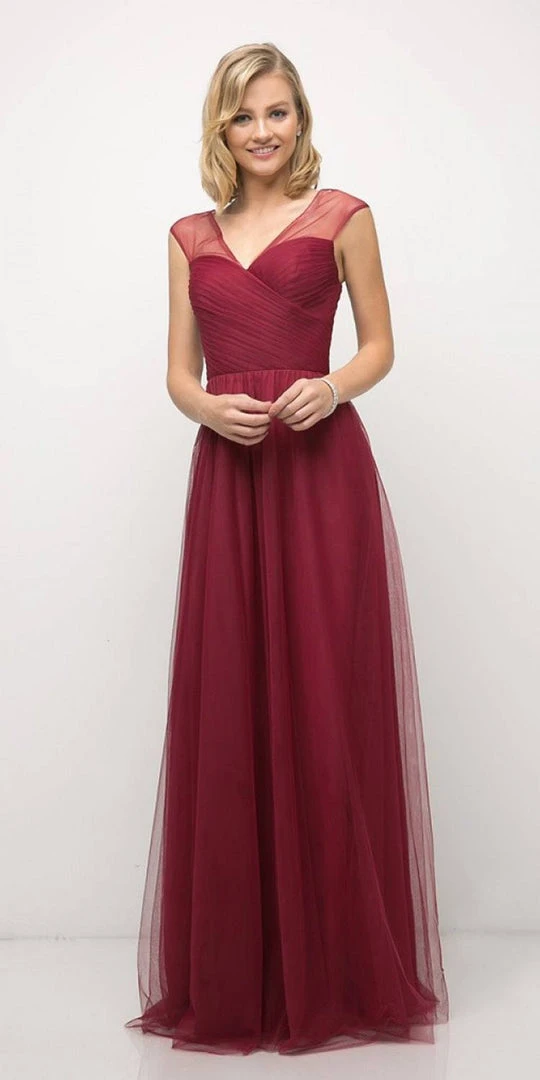 Formal Gowns Cinderella Divine - ET320 Sleeveless Pleated Top A-Line Gown 10 Formal Gowns Cinderella Divine - ET320 Sleeveless Pleated Top A-Line Gown