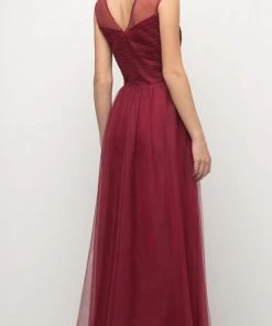 Formal Gowns Cinderella Divine - ET320 Sleeveless Pleated Top A-Line Gown 34 Formal Gowns Cinderella Divine - ET320 Sleeveless Pleated Top A-Line Gown