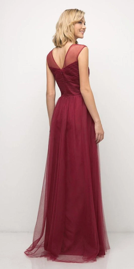Formal Gowns Cinderella Divine - ET320 Sleeveless Pleated Top A-Line Gown 11 Formal Gowns Cinderella Divine - ET320 Sleeveless Pleated Top A-Line Gown