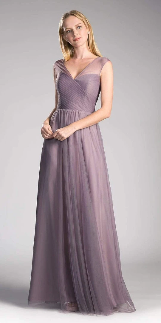 Formal Gowns Cinderella Divine - ET320 Sleeveless Pleated Top A-Line Gown 21 Formal Gowns Cinderella Divine - ET320 Sleeveless Pleated Top A-Line Gown