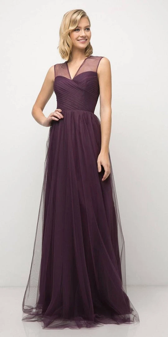 Formal Gowns Cinderella Divine - ET320 Sleeveless Pleated Top A-Line Gown 17 Formal Gowns Cinderella Divine - ET320 Sleeveless Pleated Top A-Line Gown