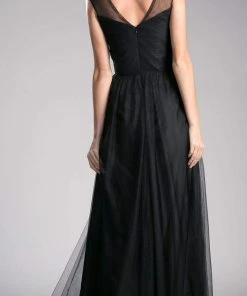 Formal Gowns Cinderella Divine - ET320 Sleeveless Pleated Top A-Line Gown 31 Formal Gowns Cinderella Divine - ET320 Sleeveless Pleated Top A-Line Gown