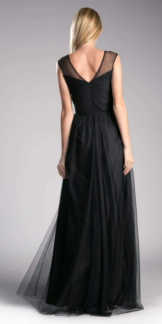 Formal Gowns Cinderella Divine - ET320 Sleeveless Pleated Top A-Line Gown 8 Formal Gowns Cinderella Divine - ET320 Sleeveless Pleated Top A-Line Gown