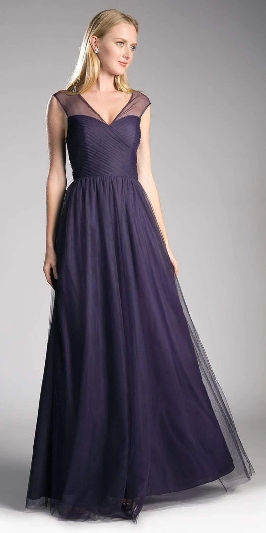 Formal Gowns Cinderella Divine - ET320 Sleeveless Pleated Top A-Line Gown 13 Formal Gowns Cinderella Divine - ET320 Sleeveless Pleated Top A-Line Gown
