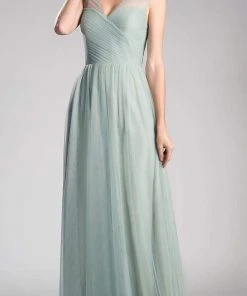 Formal Gowns Cinderella Divine - ET320 Sleeveless Pleated Top A-Line Gown 47 Formal Gowns Cinderella Divine - ET320 Sleeveless Pleated Top A-Line Gown