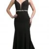 Formal Gowns Cinderella Divine - Jeweled Deep V-neck Sheath Dress 1 Formal Gowns Cinderella Divine - Jeweled Deep V-neck Sheath Dress