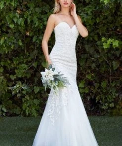 Cinderella Divine - KC1701 Beaded Lace Sweetheart Mermaid Gown