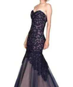 Cinderella Divine - KC1701 Strapless Sweetheart Beaded Lace Mermaid Gown - 1 Pc Royal In Size 8 Available 7 Cinderella Divine - KC1701 Strapless Sweetheart Beaded Lace Mermaid Gown - 1 Pc Royal In Size 8 Available