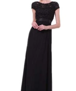 Cinderella Divine - Lace Bateau Neck Sheath Dress