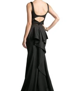 Cinderella Divine - Mock Two Piece Ruffled Sheath Dress Formal Gowns 10 Cinderella Divine - Mock Two Piece Ruffled Sheath Dress Formal Gowns