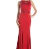 Formal Gowns Cinderella Divine - P108 Beaded Back Long Sheath Dress 1 Formal Gowns Cinderella Divine - P108 Beaded Back Long Sheath Dress