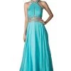 Formal Gowns Cinderella Divine - PC905 Ruched Cutout Halter Chiffon Gown 2 Formal Gowns Cinderella Divine - PC905 Ruched Cutout Halter Chiffon Gown
