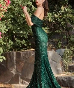 Cinderella Divine - Sequin Mermaid Prom Dress CD980 - 1 PC Midnight In Size 8 Available