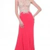 Cinderella Divine - Sheer Fitted Sleeveless Evening Dress 2 Cinderella Divine - Sheer Fitted Sleeveless Evening Dress