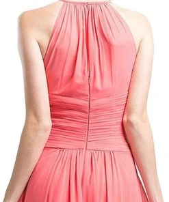 Cinderella Divine - Sleeveless Ruched Halter A-line Dress Formal Gowns 11 Cinderella Divine - Sleeveless Ruched Halter A-line Dress Formal Gowns