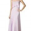 Cinderella Divine - Sleeveless Surplice Ruffled Bodice A-Line Long Formal Dress Formal Gowns