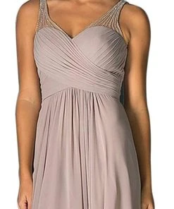 Formal Gowns Cinderella Divine - Strapless Crisscrossed Bodice A-Line Long Formal Gown 10 Formal Gowns Cinderella Divine - Strapless Crisscrossed Bodice A-Line Long Formal Gown