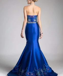 Formal Gowns Cinderella Divine - Two Piece Strapless Embellished Mermaid Dress 11 Formal Gowns Cinderella Divine - Two Piece Strapless Embellished Mermaid Dress