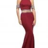 Cinderella Divine - UH551 Embellished Halter Trumpet Dress Formal Gowns 2 Cinderella Divine - UH551 Embellished Halter Trumpet Dress Formal Gowns