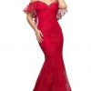 Formal Gowns Cinderella Divine - UH552 Beaded Cold Shoulder Mermaid Dress