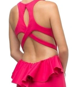 Cinderella Divine - UR137 Plunging Bodice Strappy Knit Trumpet Gown Formal Gowns