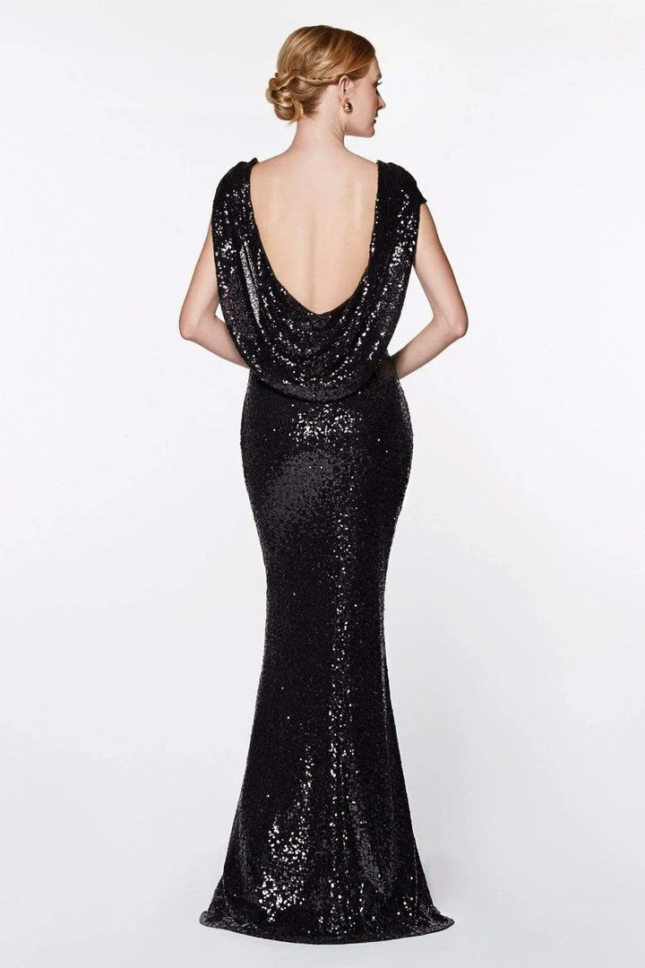 Cinderella Divine - UV003 Allover Sequin Gown Back Mermaid Gown Formal Gowns 4 Cinderella Divine - UV003 Allover Sequin Gown Back Mermaid Gown Formal Gowns