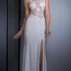 Clarisse - 2503 Embellished Illusion Jewel Sheath Dress Formal Gowns
