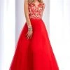 Formal Gowns Clarisse - 2701 Lace Illusion Jewel Ballgown 1 Formal Gowns Clarisse - 2701 Lace Illusion Jewel Ballgown