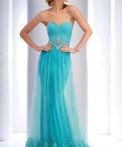 Clarisse - 2734 Bedazzled Sweetheart Dress