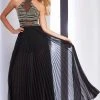 Formal Gowns Clarisse - 2761 Sheer Beaded Accordion A-line Dress
